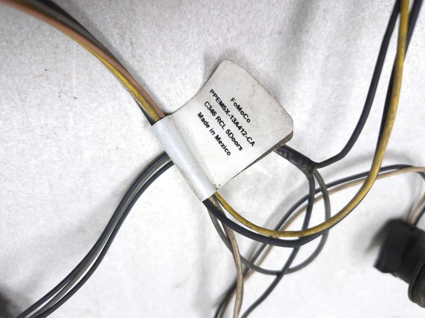 2014 Ford Focus St Rear Left Tail Light Wiring Harness OEM