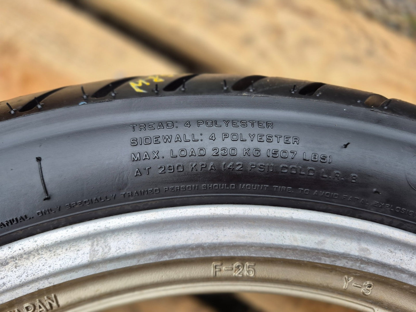 1996 Yamaha Virago Xv750 Rear & Front Wheel W/ Tire Pair 15" 19" OEM