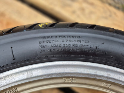 1996 Yamaha Virago Xv750 Rear & Front Wheel W/ Tire Pair 15" 19" OEM