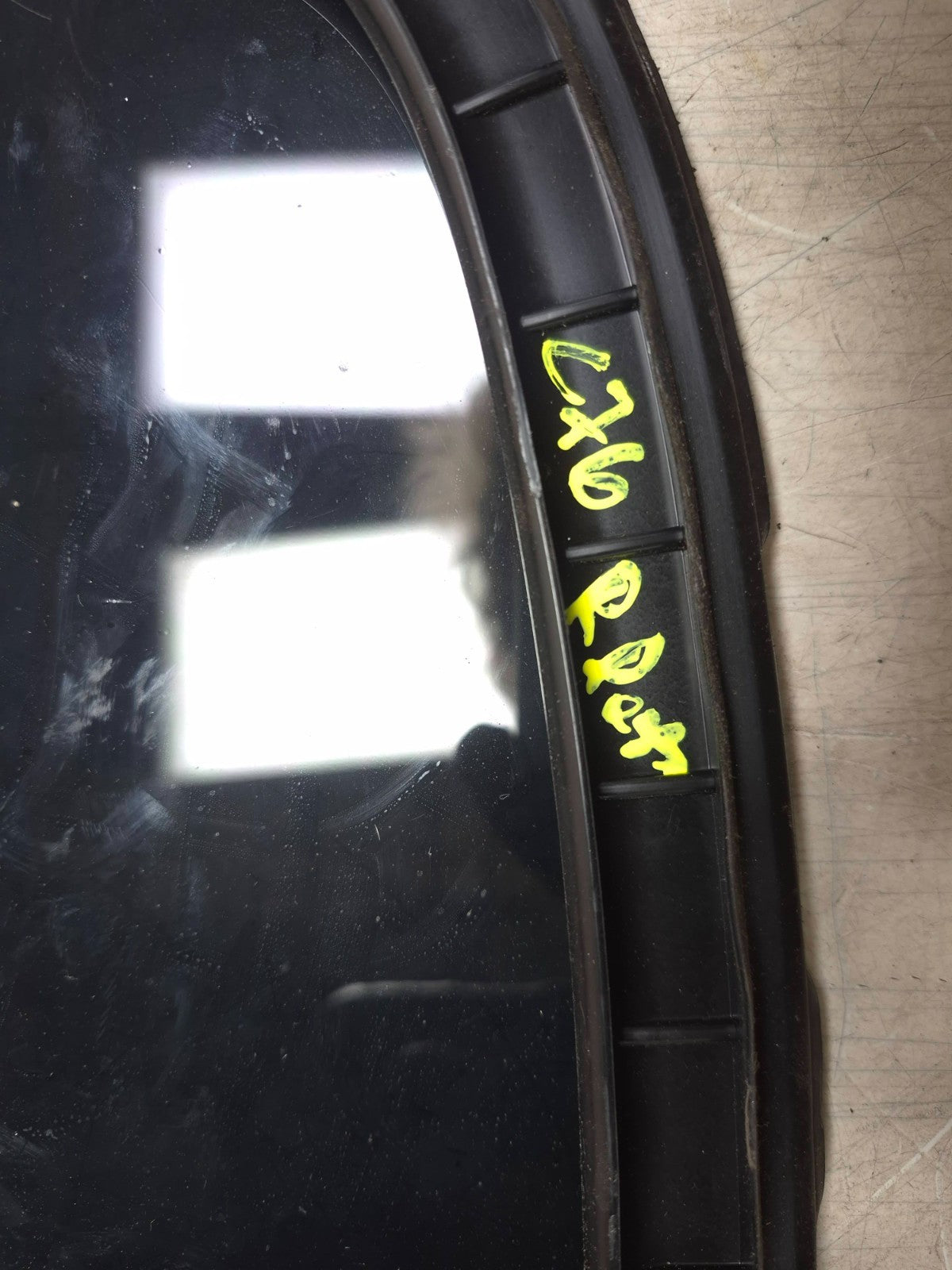 2008 Acura Tl  Rear Door Vent Quarter Window Glass Passenger Side Right OEM