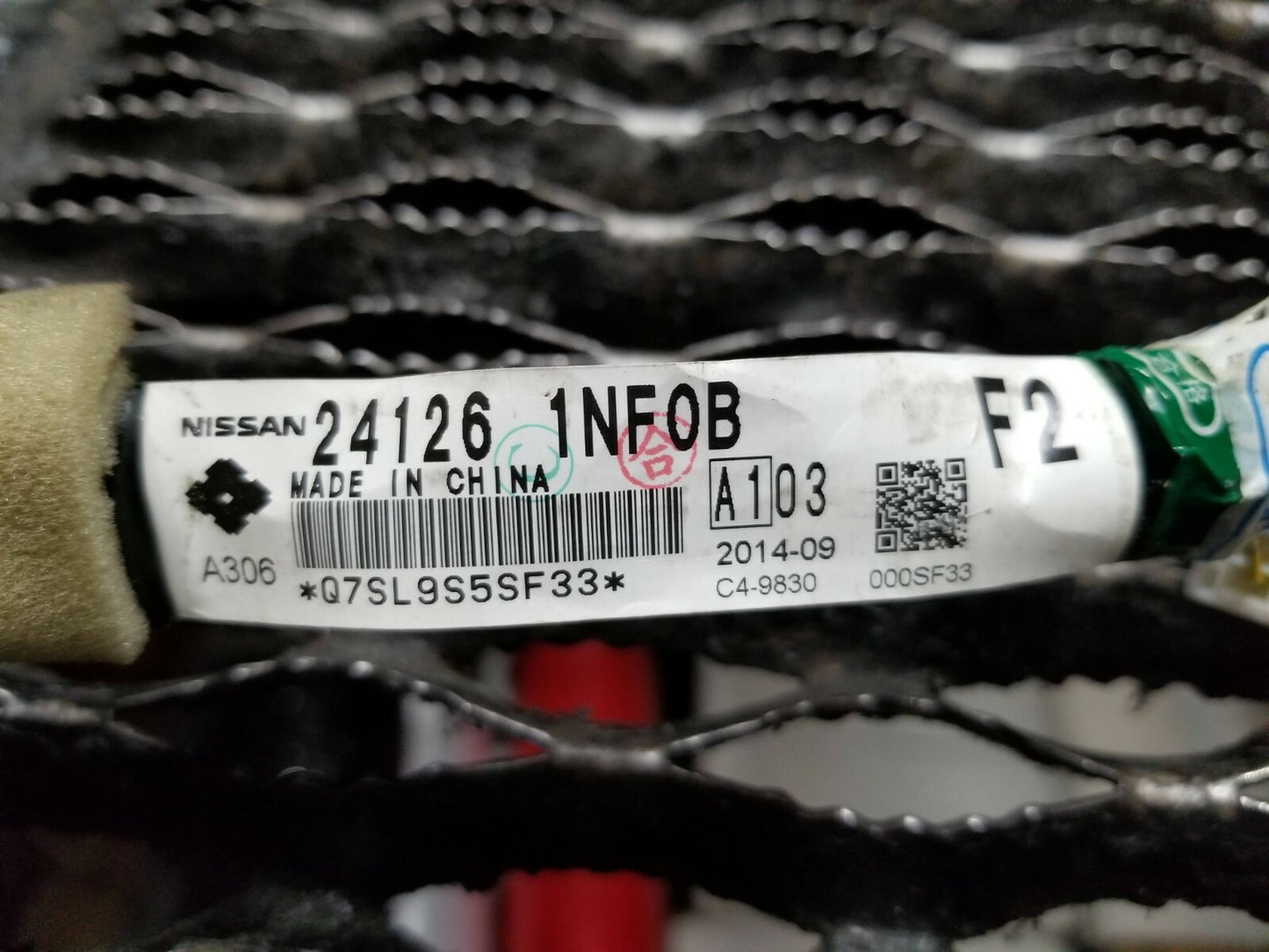 2014 2015 Infiniti Q40 Rear Left Driver Door Wire Harness OEM 34k