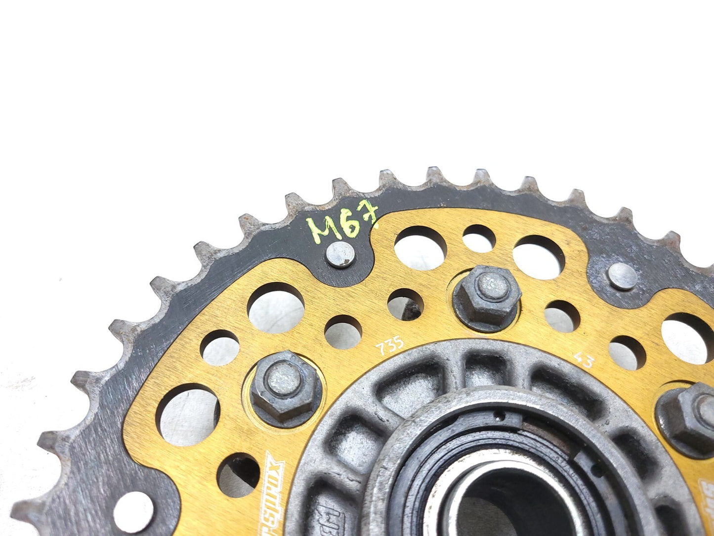 2008 - 2014 Ducati Monster 696 Rear Wheel Hub & Sprocket 43t Supersprox