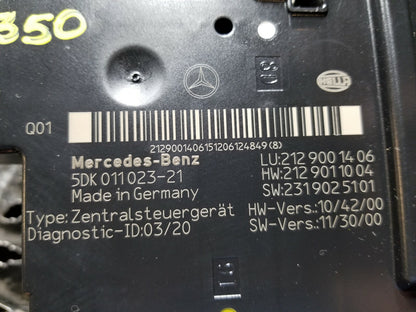 2013 Mercedes E350 Fuse Box Control Module OEM