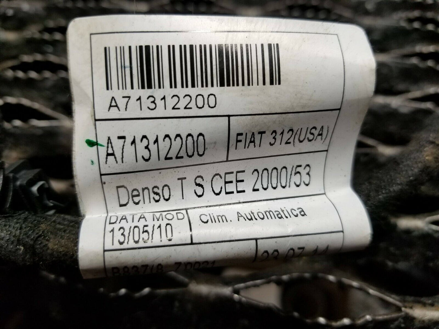 12-19 Fiat 500 Abarth Heater Wire Wiring Harness Temperature Sensor OEM 12k