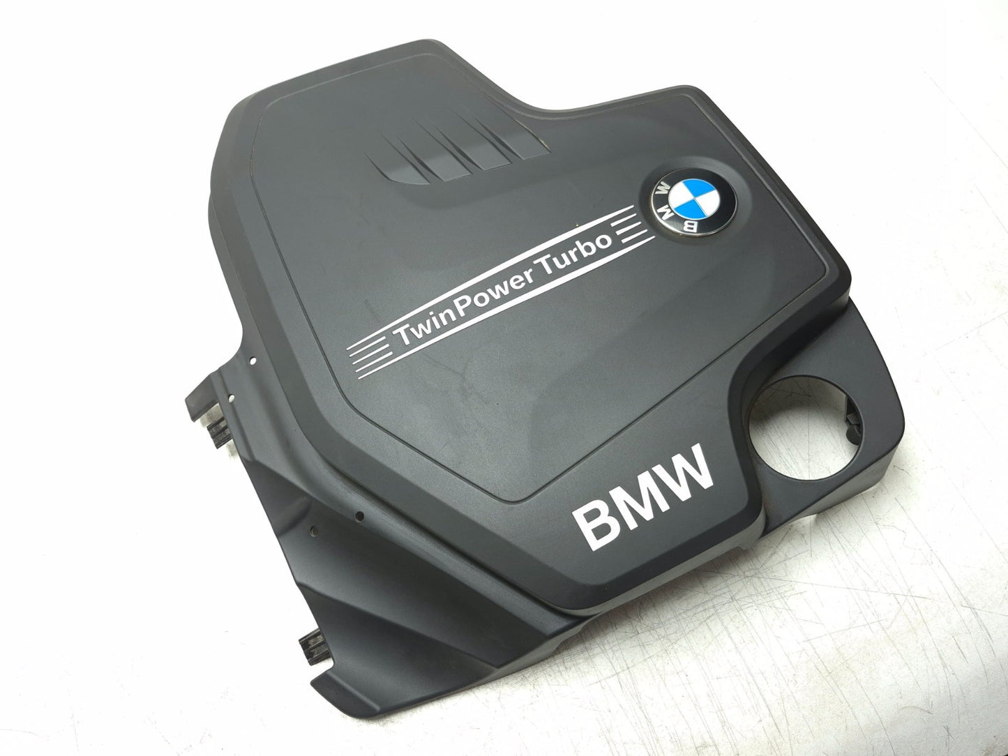 2013 BMW 328i F30 2.0l Engine Cover & Sound Absorber Panel Pair OEM
