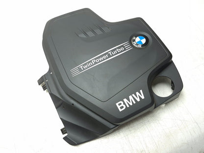 2013 BMW 328i F30 2.0l Engine Cover & Sound Absorber Panel Pair OEM
