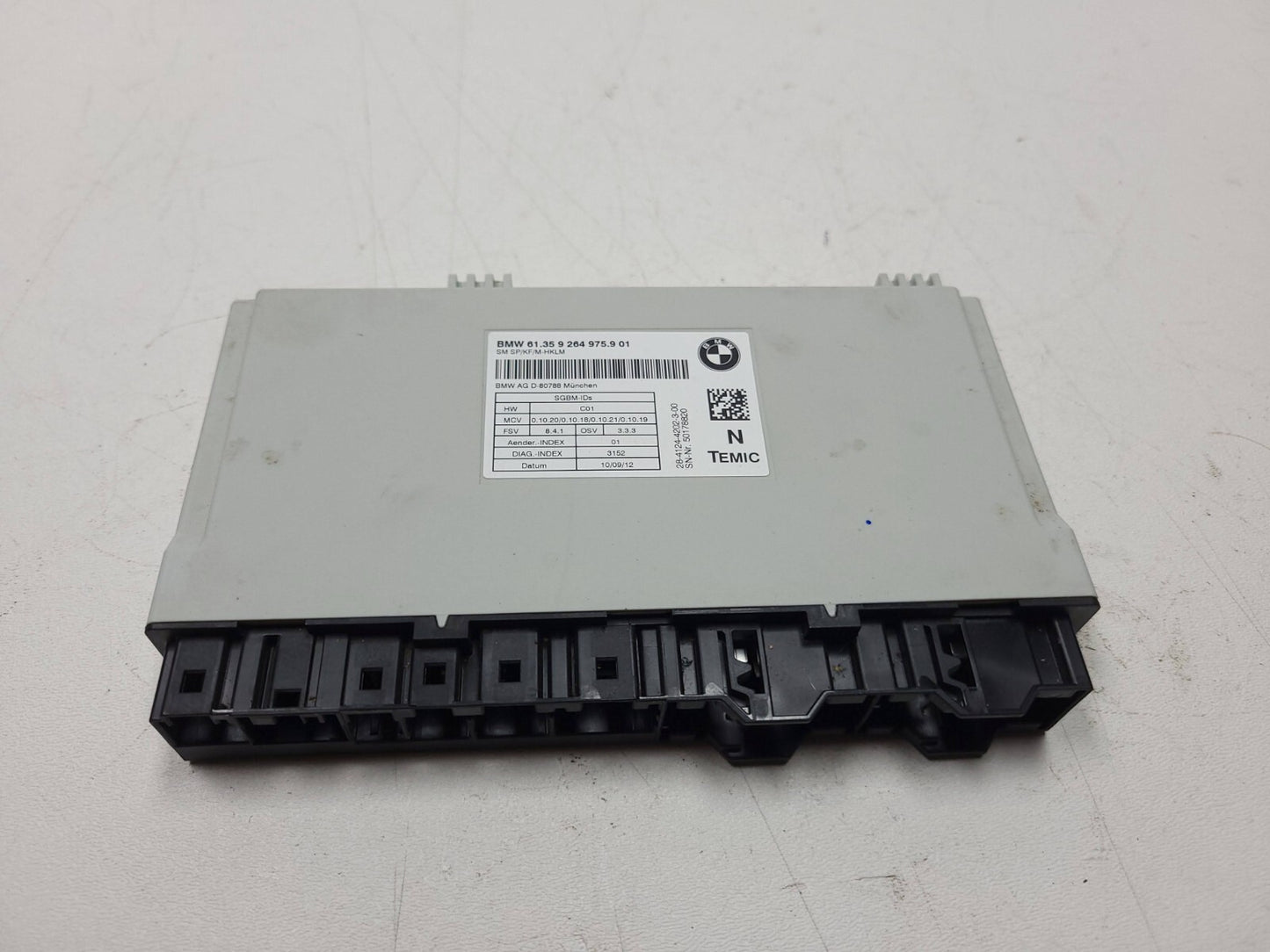 2012 - 2014 BMW X6 Seat Control Module Front Passenger Side OEM