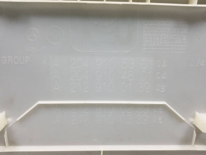 10-16 Mercedes W212 E350 C300 Front Seat Back Cover Panel Passenger Right OEM