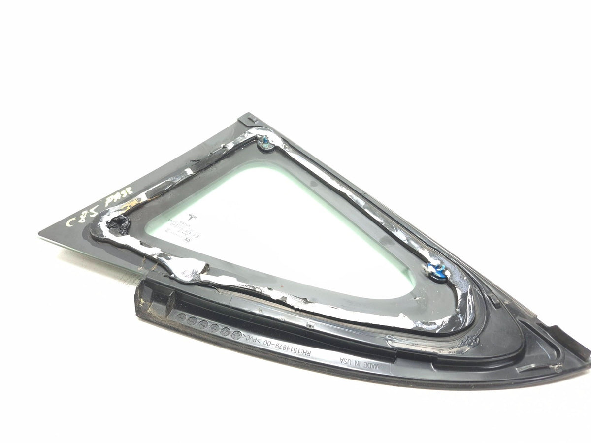 2022 Tesla Model 3 Rear Quarter Window Glass Right Passenger Side OEM