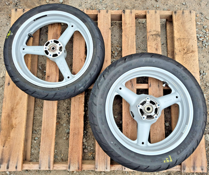 1999 Suzuki Katana 750 Gsx750f Wheel Rim W/ Tire Front & Rear OEM