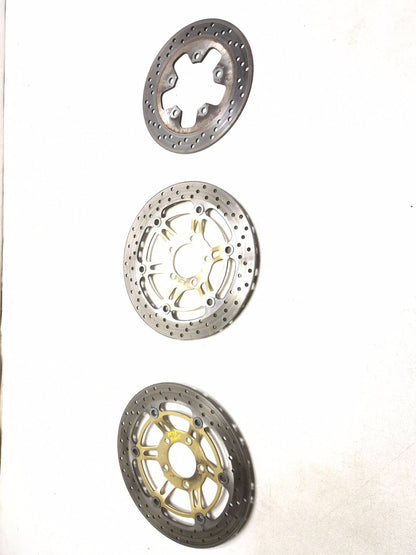 2001 Suzuki Gsx 750f Katana Front & Rear Brake Disc 3pcs OEM