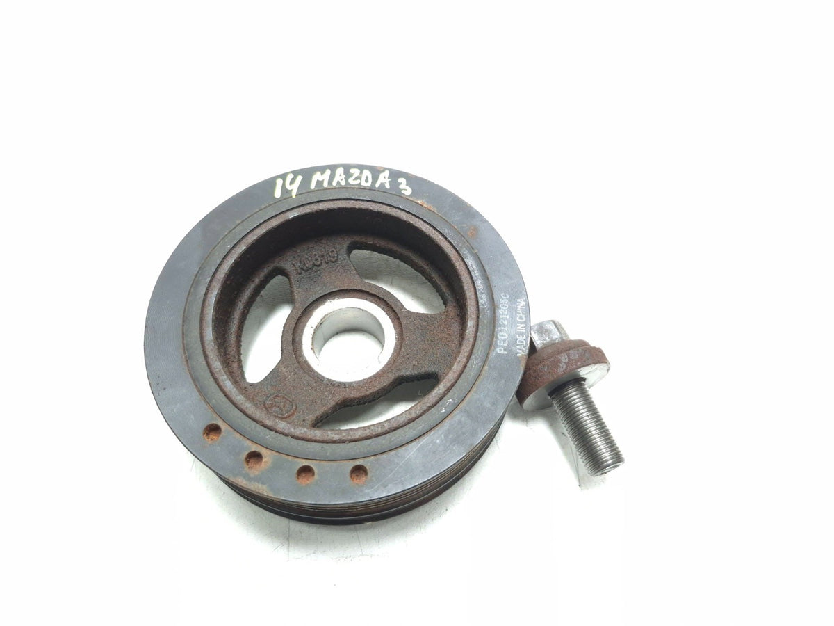 2014 Mazda 3 Harmonic Balancer Crankshaft Pulley  2.0l OEM