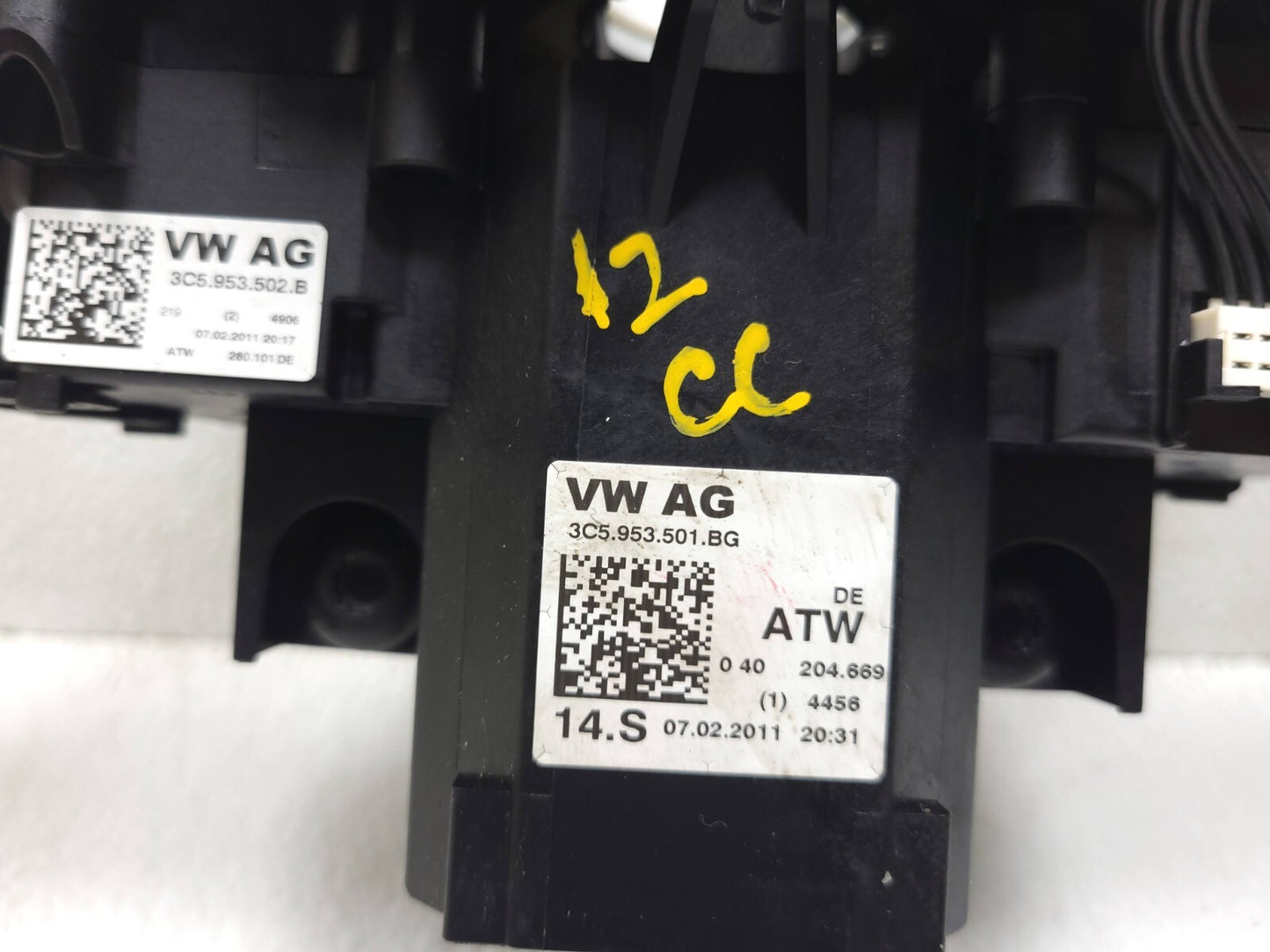 2012 Volkswagen Cc Steering Column Combo Switch OEM