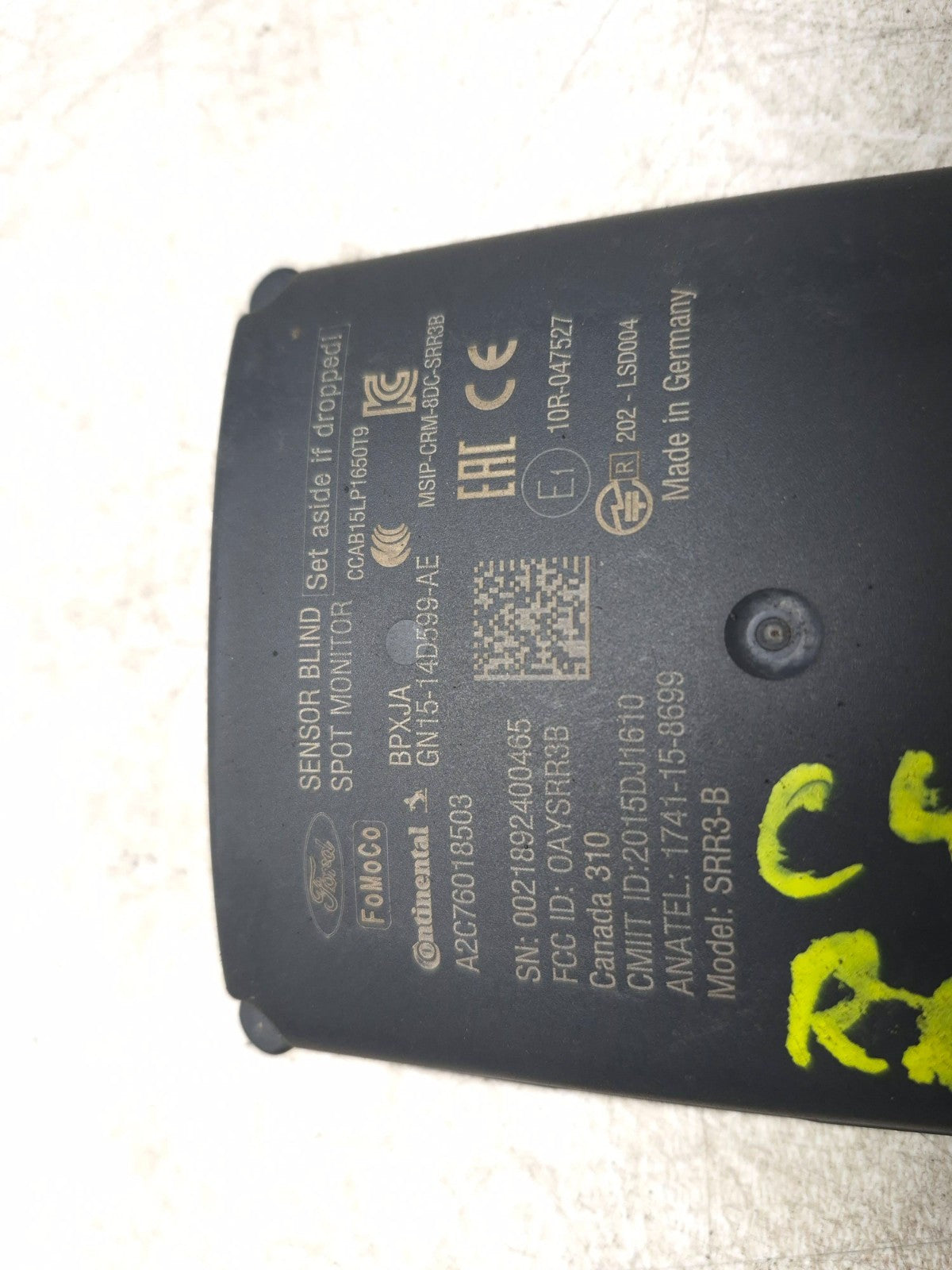 2019 Ford Ecosport Blind Spot Radar Sensor Left & Right OEM