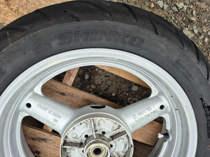 1999 Suzuki Katana 750 Gsx750f Wheel Rim W/ Tire Front & Rear OEM
