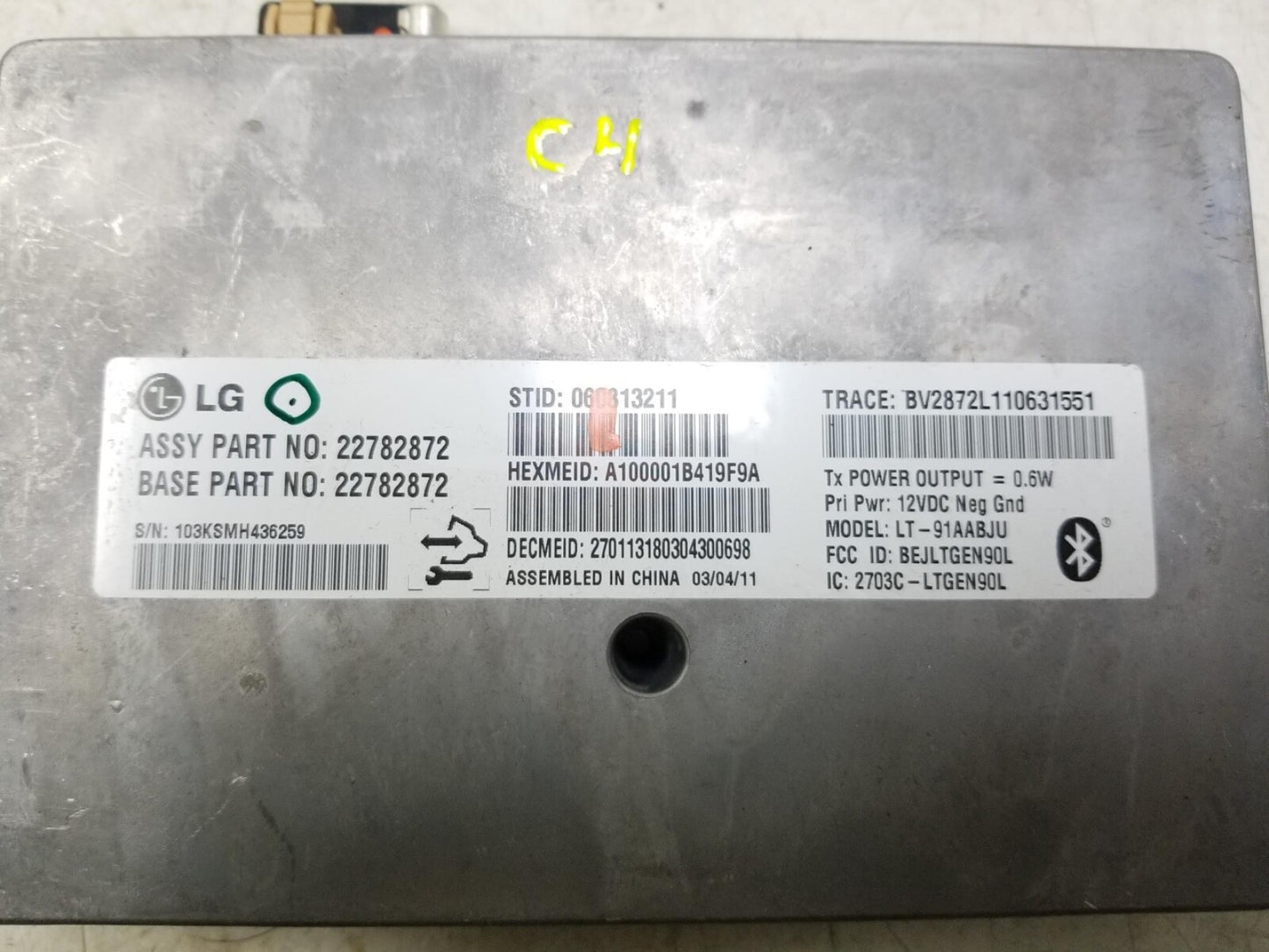 2011 Cadillac SRX Communication Control Module OEM