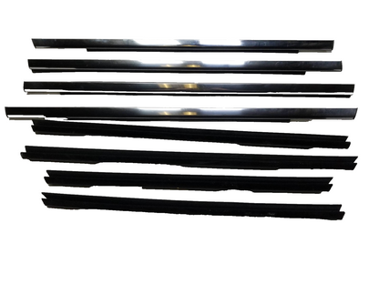 2012 Jeep Grand Cherokee Door Glass Belt Seal Molding Set OEM