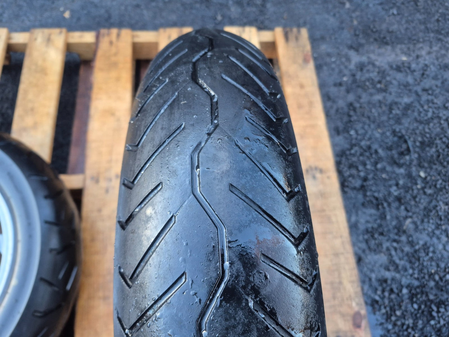 2003 Kawasaki Vulcan Vn1600 Rear & Front Wheel W/ Tire Pair R 16 OEM