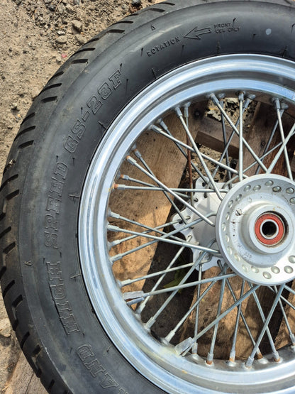 2004 Suzuki Vl800 Boulevard C50 Wheel Rim & Tire Front & Rear *straight* OEM