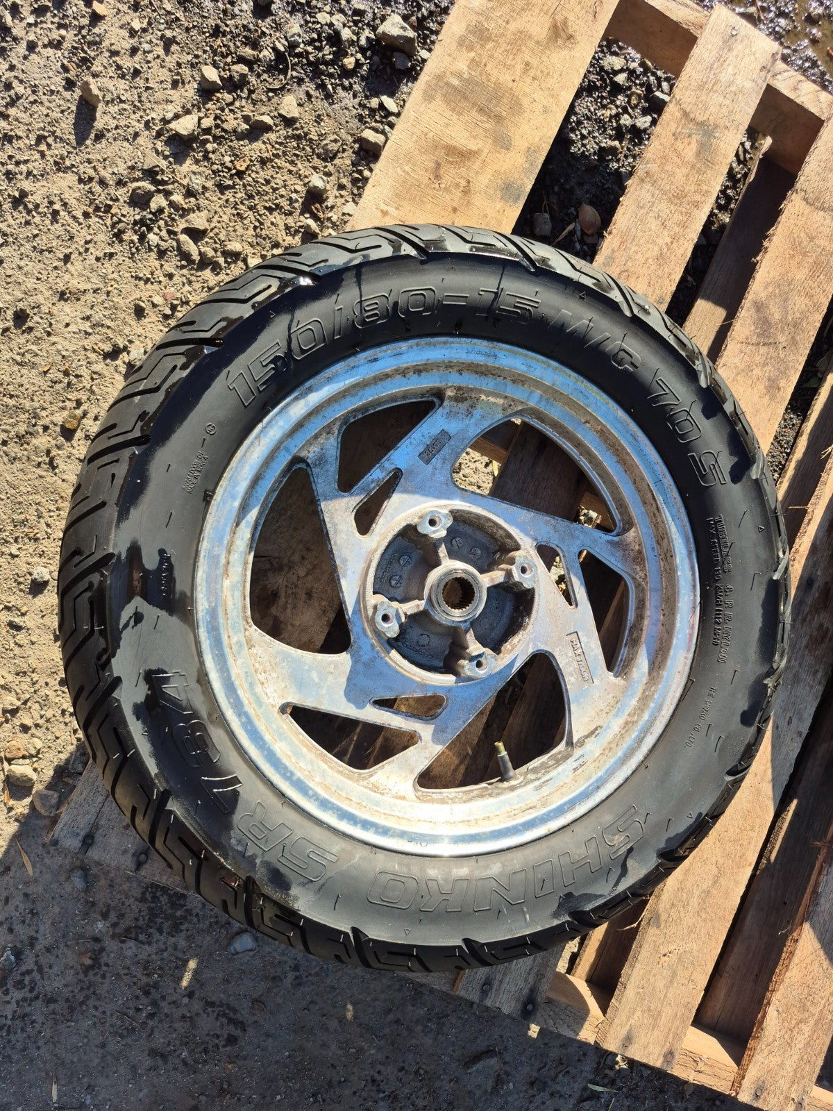 2007 Cf Moto V5 Qlink Legacy 250 Wheel Rim & Tire Front & Rear *straight* OEM