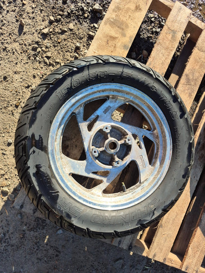 2007 Cf Moto V5 Qlink Legacy 250 Wheel Rim & Tire Front & Rear *straight* OEM