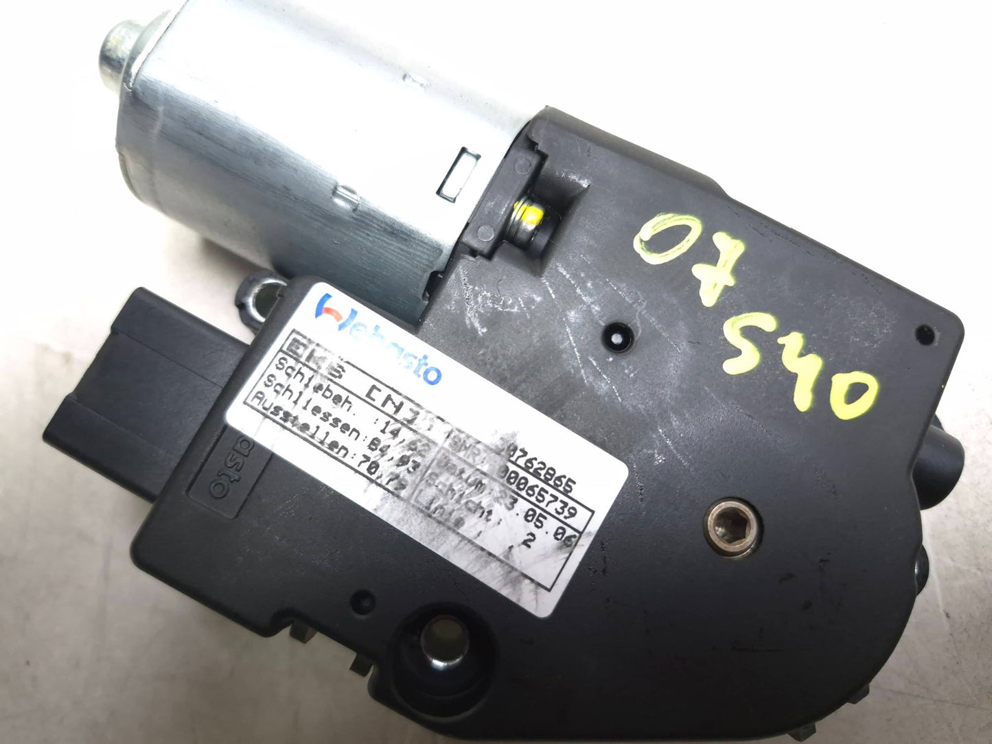 2007 Volvo S40 Sunroof Motor OEM