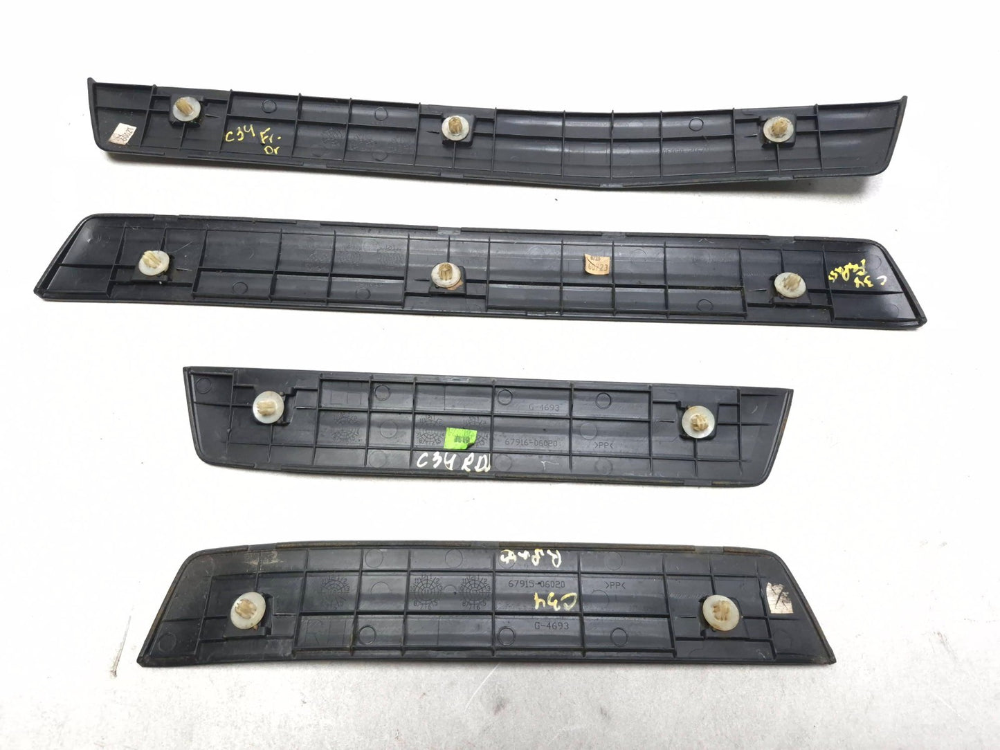 2012 Toyota Camry Door Interior Sill Scuff Trim Cover 4pcs OEM