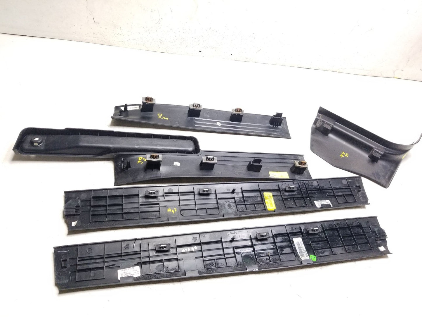 2011 - 2017 Dodge Grand Caravan Door Interior Sill Scuff Trim Cover Set OEM