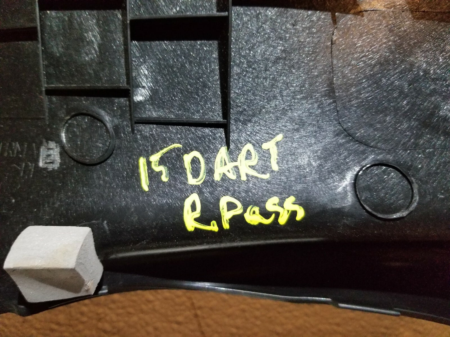 13 14 15 16  Dodge Dart Rear Right Pass Side Sill Scuff Plate Trim Panel OEM 76k