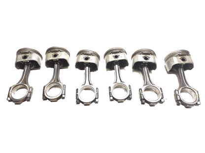 Yale Forklift V6 4.3l Engine Piston W/ Connecting Rod 6 Pcs OEM