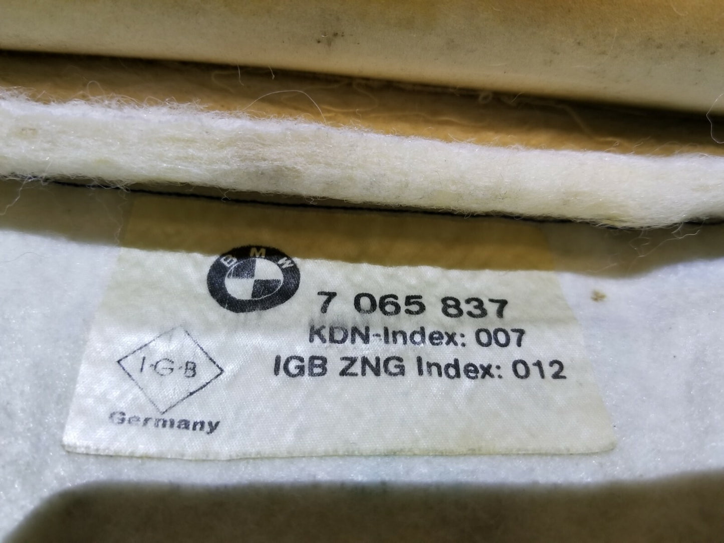 04 05 06 07 BMW 530xi E60 Front Seat Back Backrest Upper Driver Side Left OEM