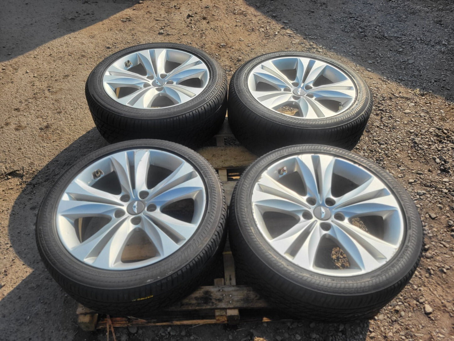 2010 Hyundai Genesis Coupe Wheels W/ Tire Bridgestone 245/45rf18 4pcs ✅