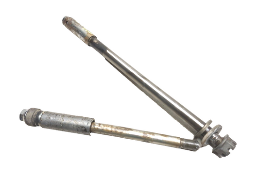 1993 Yamaha Virago Xv750 Rear & Front Wheel Axle Pair OEM
