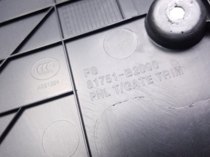 2014 - 2019 Kia Soul Trunk Lid Tailgate Trim Panel OEM