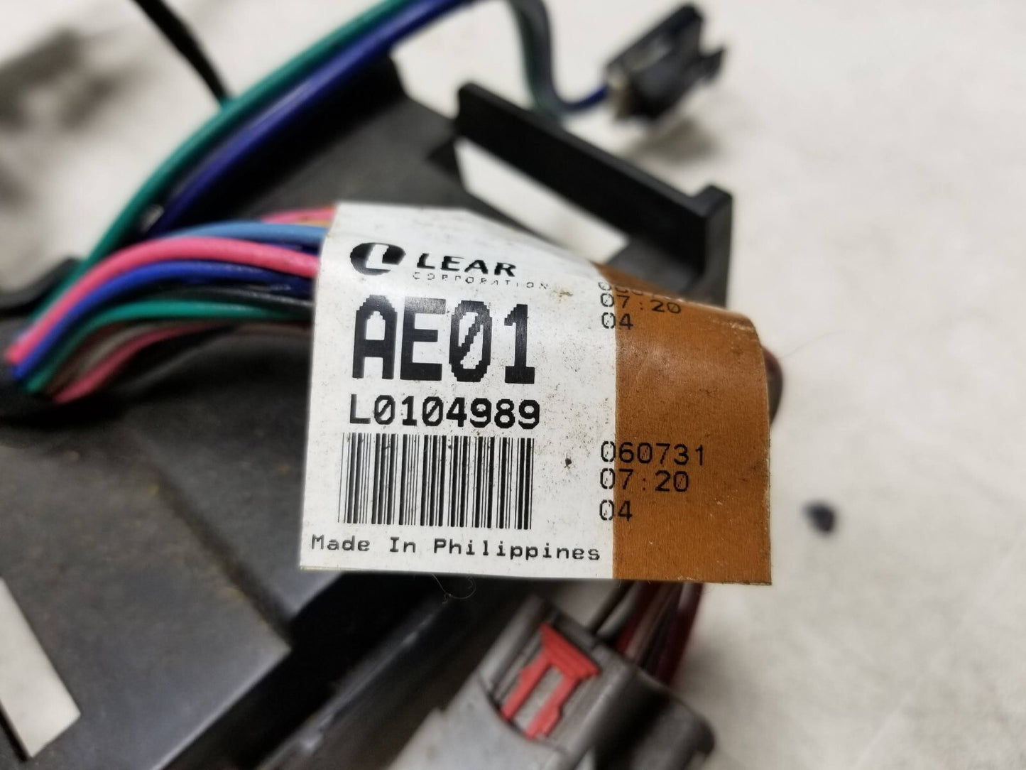 2007 Cadillac Srx Seat Wire Wiring Harness Front Passenger Side Right OEM