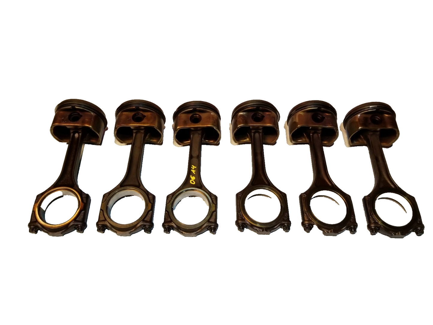 2006 Audi A4 B6 3.0l Piston W/ Connecting Rod 6pcs OEM