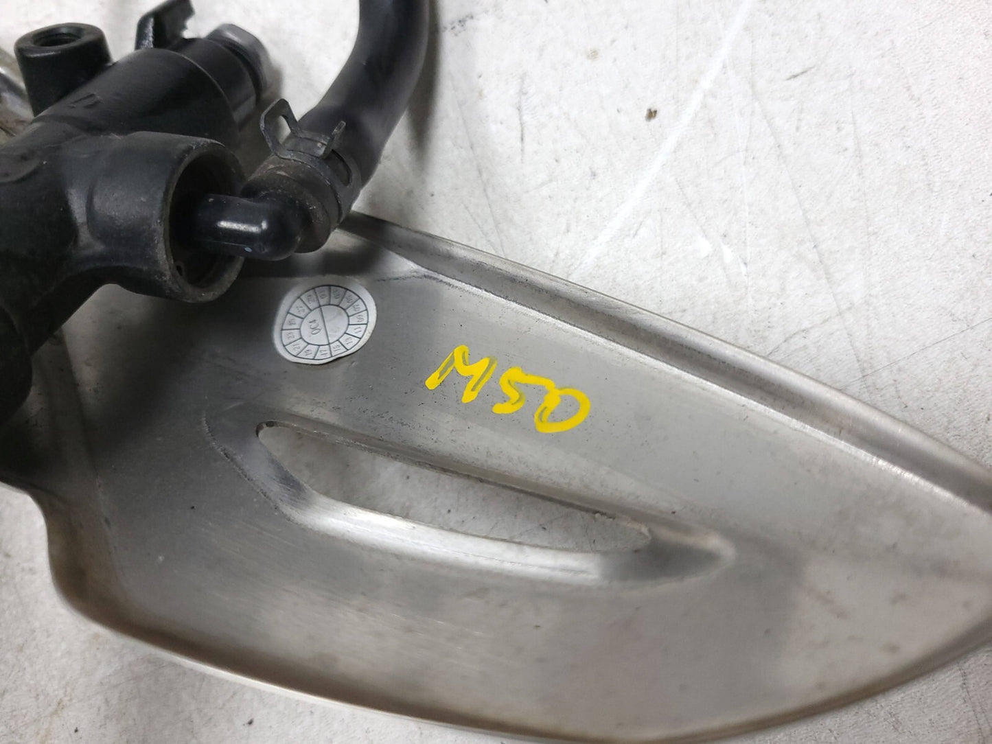 09-12 Triumph Street Triple R Front Right Foot Peg & Bracket W/master Cylinder