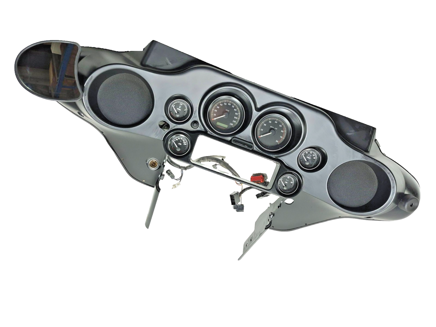 2008-2013 Harley Electra Glide Inner Batwing Fairing Complete Assembly 6 Gauges