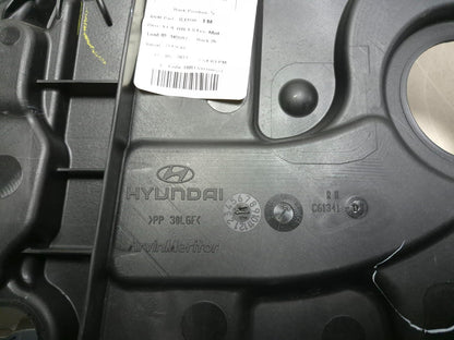 2012 Hyundai Sonata Rear Passenger Door Panel W/ Window Regulator OEM