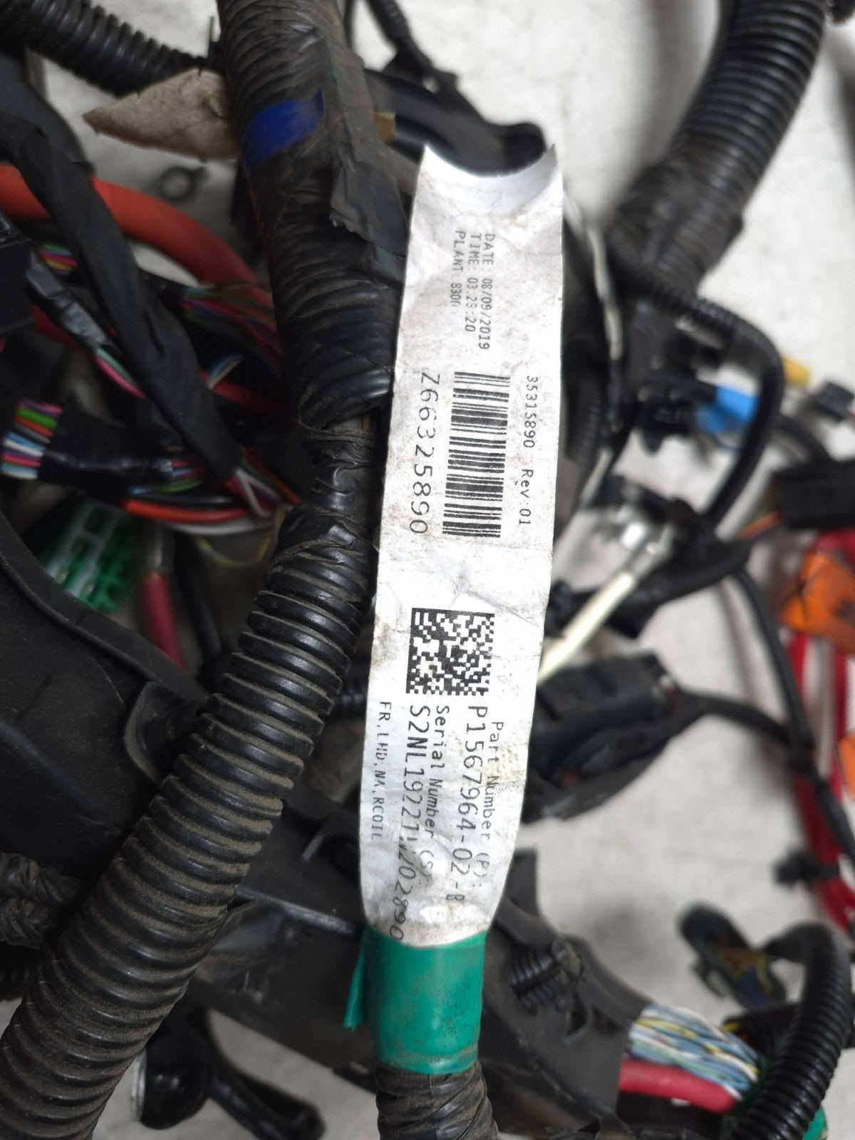 2019 Tesla Model 3 Front Body Wire Harness OEM