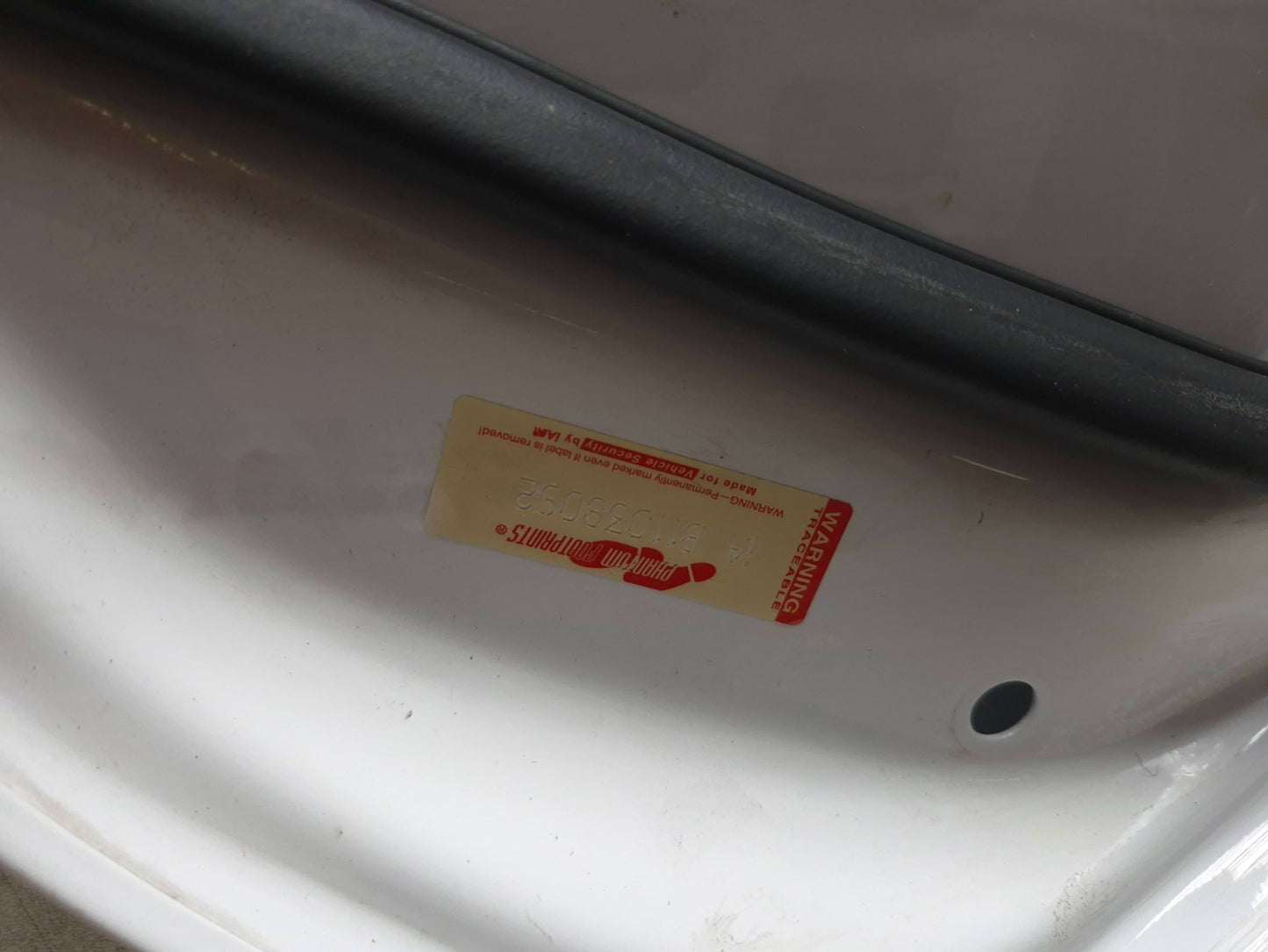2021 Alfa Romeo Giulia Door Shell Panel Rear Driver Side Left OEM