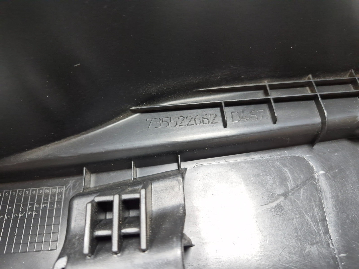 2014 Fiat 500l Rear Trunk Liftgate Sill Scuff Plate Cover OEM