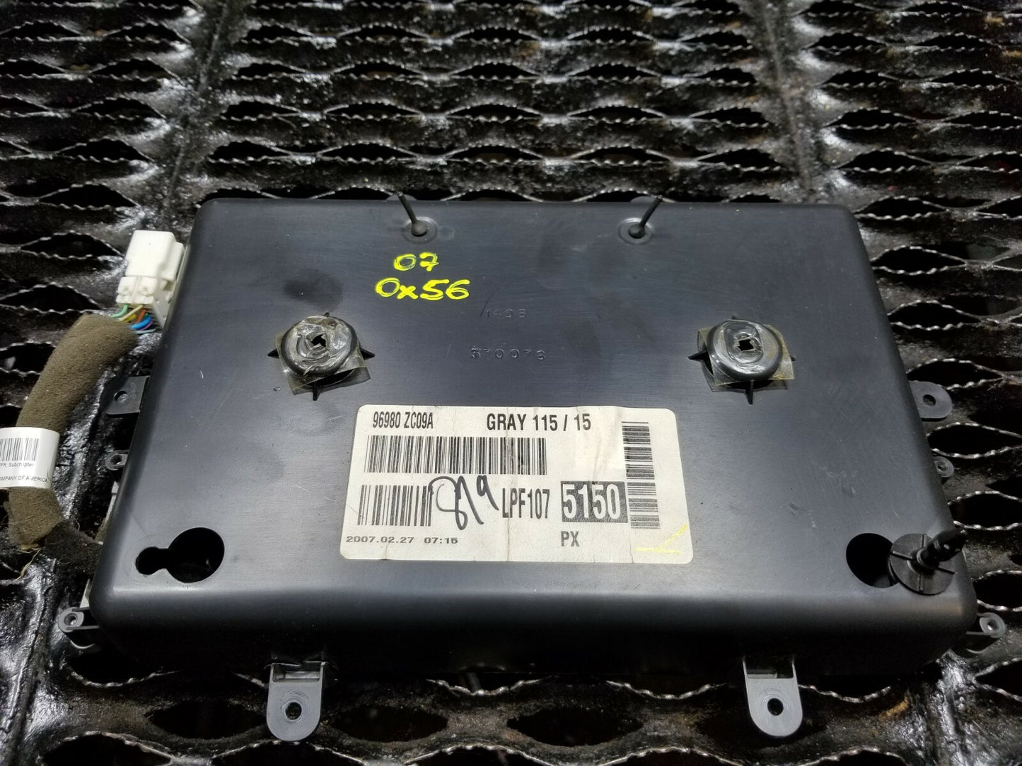 2007 Infiniti Qx56 Roof Information Gps Tv Display Screen OEM