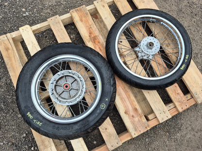 2005 Kawasaki Bn125 Eliminator Wheel Rim W/ Tire Rear & Front Pair R15 R17 OEM