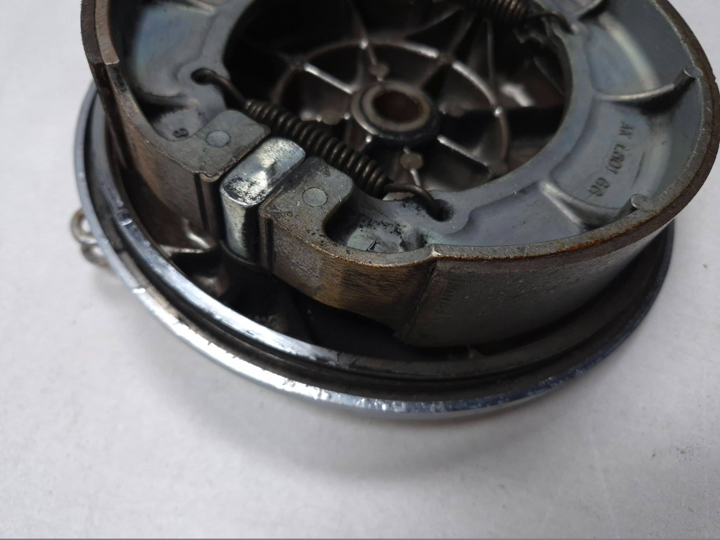 1996 Yamaha Virago Xv750 Rear Chrome Brake Drum Assembly OEM