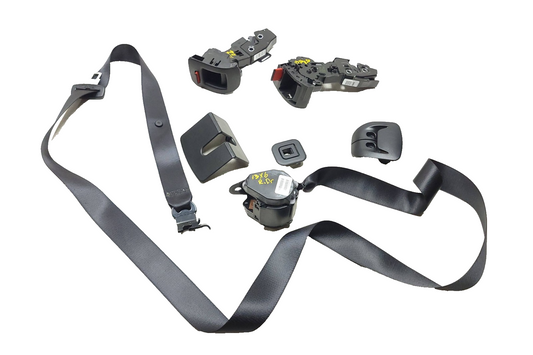 2008 - 2014 BMW X6 E71 Rear Seat Lock Trim & Set Belt Retractor OEM