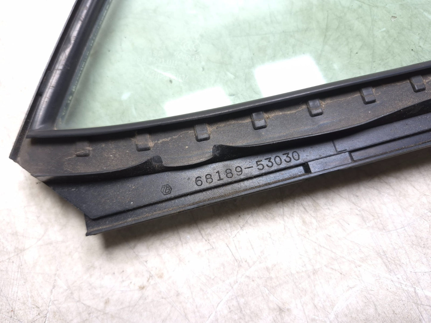 2009 Lexus IS250 Rear Door Quarter Window Glass Left Driver Side OEM