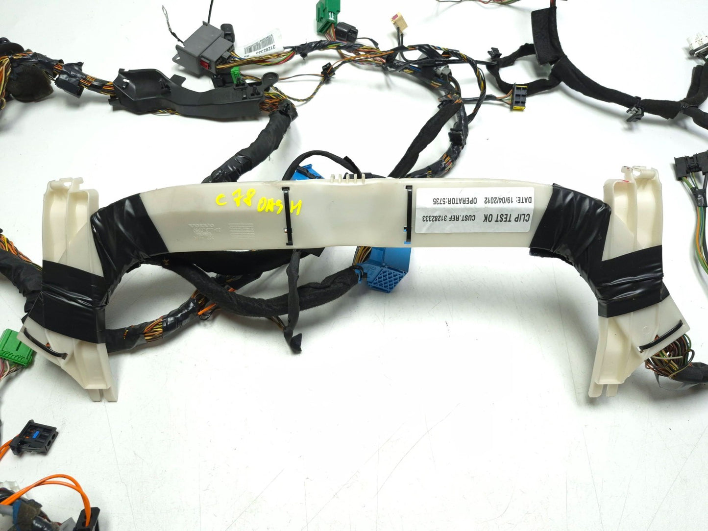 2012 Volvo C30 Dash Wire Harness 31282333 OEM