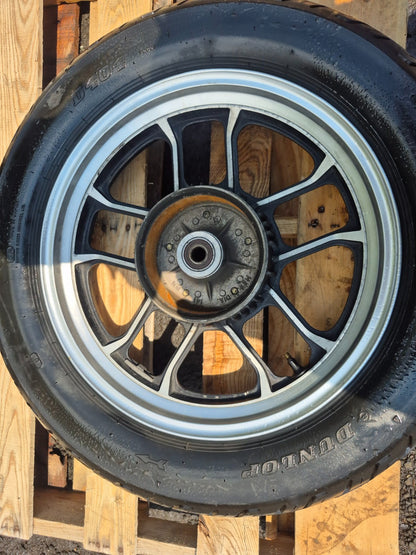 1985 Honda Shadow Vt500c Wheel Rim W/ Tire Front & Rear *straight* OEM