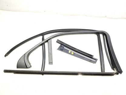 2012 Mercedes E350 Rear Driver Door Window Frame Trim & Seal 4pcs OEM